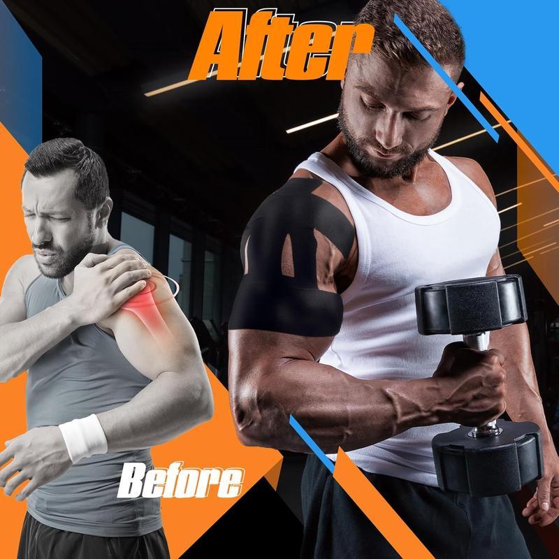 8pc Sports Kinesiology Tape Set for Shoulder & Neck - Muscle Relief, Multi-Sport