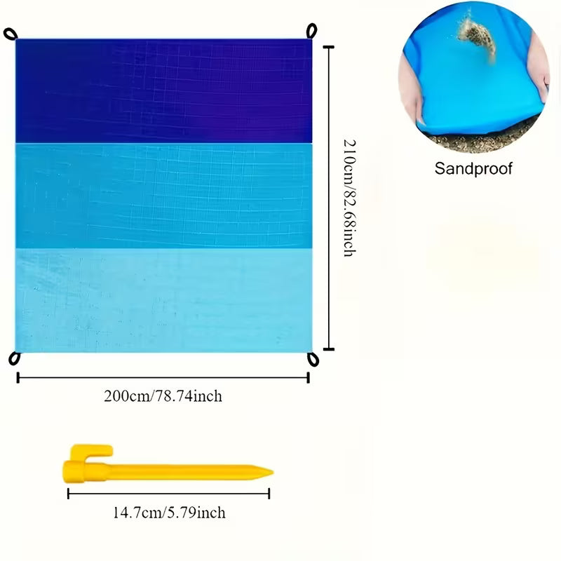 Oversized Beach & Picnic Blanket - Sandproof, Portable for Camping, Hiking, Travel