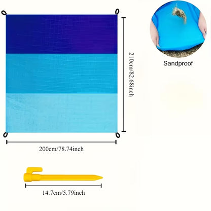 Oversized Beach & Picnic Blanket - Sandproof, Portable for Camping, Hiking, Travel