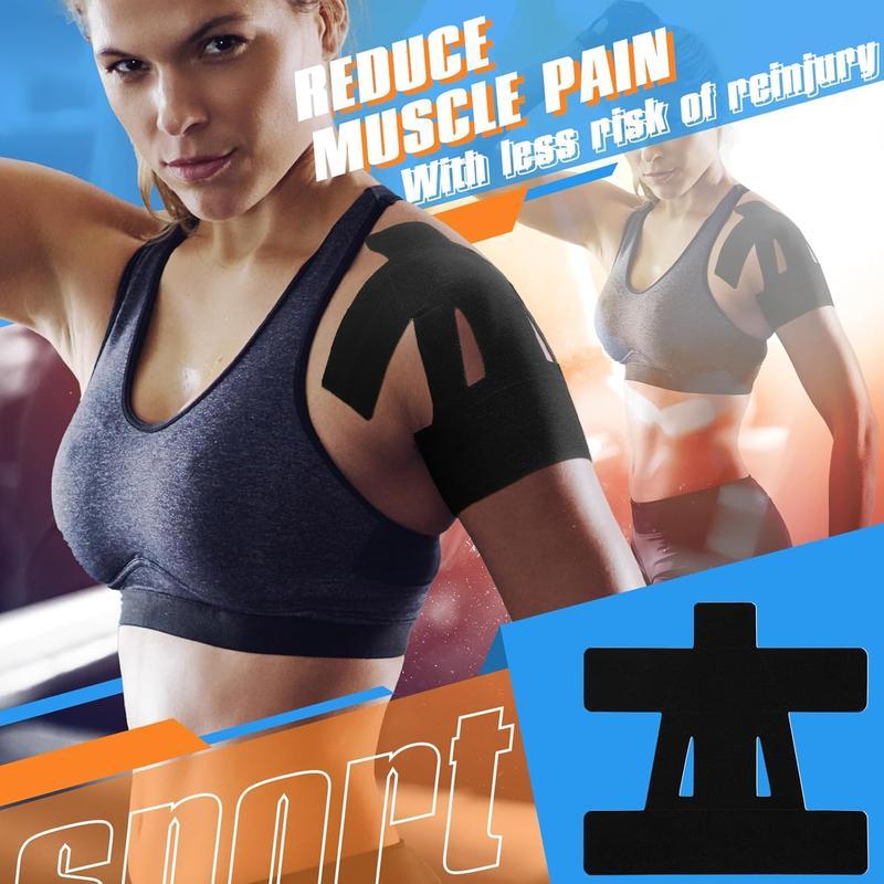 8pc Sports Kinesiology Tape Set for Shoulder & Neck - Muscle Relief, Multi-Sport