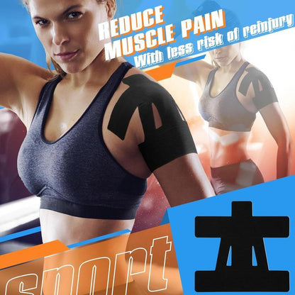 8pc Sports Kinesiology Tape Set for Shoulder & Neck - Muscle Relief, Multi-Sport