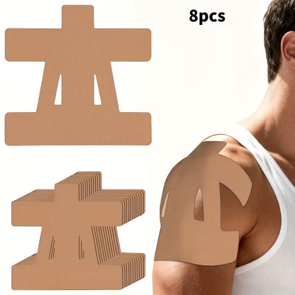 8pc Sports Kinesiology Tape Set for Shoulder & Neck - Muscle Relief, Multi-Sport